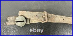 Antique 10 Sleigh Brass Bells 6' Leather Strap Sizes 1 1/4-2 Parts Repair