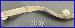 Antique 10 Sleigh Brass Bells 6' Leather Strap Sizes 1 1/4-2 Parts Repair