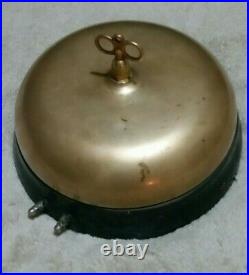 Antique 11inch Brass Gamewell Turtle Gong, Fire Alarm Bell