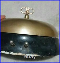 Antique 11inch Brass Gamewell Turtle Gong, Fire Alarm Bell