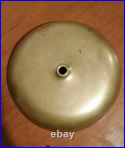 Antique 11inch Brass Gamewell Turtle Gong, Fire Alarm Bell