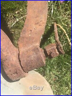 Antique 12 Bronze or Brass Bell Railroad Steam Train Hardware Tool Iron Yoke