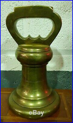 Antique 14lb Bell Weight Marked VR and GR