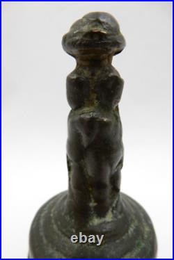 Antique 16th Century Flemish Bronze Table Bell Sit Nomen Domini Benedictum Antique 16th Century Flemish Bronze Table Bell Sit Nomen Domini Benedictum