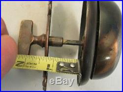 Antique 1800's SARGENT Japanned Brass Door Bell + Thumb Turn Working RING