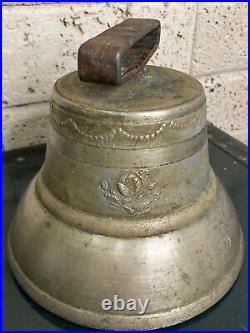 Antique 1800s Brass Bronze Bell Chapel by Andreotti-Balestra-Galli Swiss Ringer