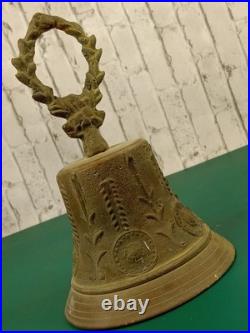 Antique 1800s Cast Bronze Spanish Colonial Mission Bell 8 Inches Tall