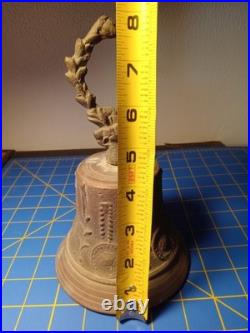 Antique 1800s Cast Bronze Spanish Colonial Mission Bell 8 Inches Tall