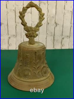 Antique 1800s Cast Bronze Spanish Colonial Mission Bell 8 Inches Tall