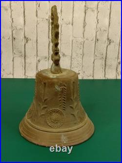 Antique 1800s Cast Bronze Spanish Colonial Mission Bell 8 Inches Tall