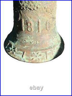 Antique 1810 Brass Mission Bell Spanish Colonial Mexico Bronze Church