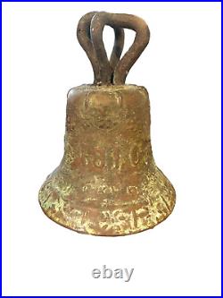 Antique 1810 Brass Mission Bell Spanish Colonial Mexico Bronze Church