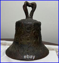 Antique 1811 Mission Bell Spanish Colonial Mexico Brass / Bronze Church Saint 6