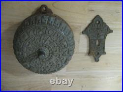 Antique 1870's Eastlake Doorbell Brass Architectural Door Bell 1876 Victorian