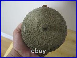 Antique 1870's Eastlake Doorbell Brass Architectural Door Bell 1876 Victorian