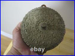 Antique 1870's Eastlake Doorbell Brass Architectural Door Bell 1876 Victorian