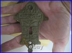 Antique 1870's Eastlake Doorbell Brass Architectural Door Bell 1876 Victorian