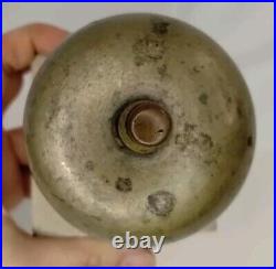 Antique 1870s Victorian Brass Marble Bell Reception Desk Service Shop Dated 1874