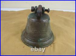 Antique 1878 Saignelegier Chiantel Fondeur Brass Bell Cow Bell BEAUTIFUL PATINA