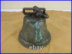 Antique 1878 Saignelegier Chiantel Fondeur Brass Bell Cow Bell BEAUTIFUL PATINA