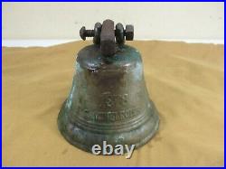 Antique 1878 Saignelegier Chiantel Fondeur Brass Bell Cow Bell BEAUTIFUL PATINA