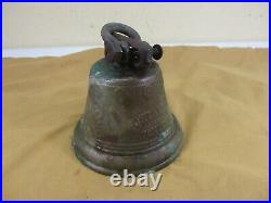 Antique 1878 Saignelegier Chiantel Fondeur Brass Bell Cow Bell BEAUTIFUL PATINA