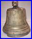 Antique 1878 Saignelegier Chiantel Fondeur SWISS COW BELL 6 Brass Authentic XL