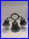 Antique 1888 Bronze Triple Bell Mexico Mission Church Monastery Altar Bells