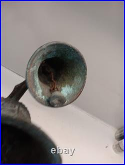 Antique 1888 Bronze Triple Bell Mexico Mission Church Monastery Altar Bells