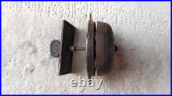 Antique 1899 Patent Cast Iron Brass Door Bell Hand Crank