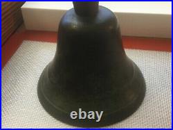 Antique 1900s Brass School Hand Bell