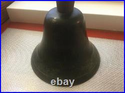 Antique 1900s Brass School Hand Bell