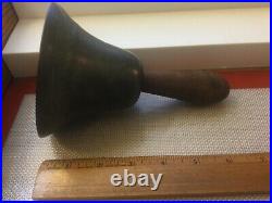 Antique 1900s Brass School Hand Bell