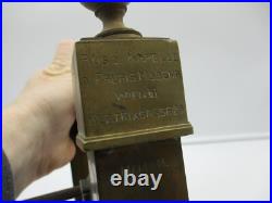 Antique 1916 Brass Bell From The Palace Modena Wein III, Beatrixgasse, Austria