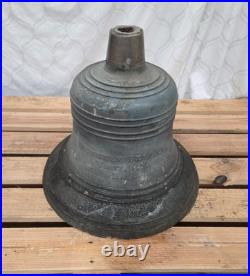 Antique 1918 Meneely Bronze Bell Church School 92lbs