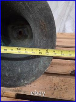 Antique 1918 Meneely Bronze Bell Church School 92lbs