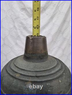 Antique 1918 Meneely Bronze Bell Church School 92lbs