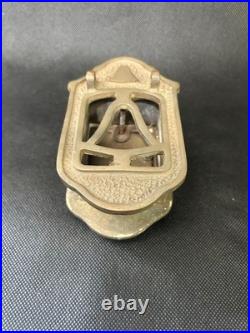 Antique 1920's EraBrassSPEAKEASYDoor Knocker withPeep HoleUnique Bell Design