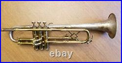 Antique 1935 H. N. WHITE CO. King Silvertone Trumpet #174065 Sterling Silver Bell