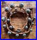 Antique 19 Graduated Brass Petal Sleigh BELLS 90 Double Leather Strap c. 1880s