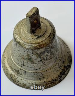Antique 19th Century Bronze Bell Vintage Hand Bell 3.7/9.5cm 344g