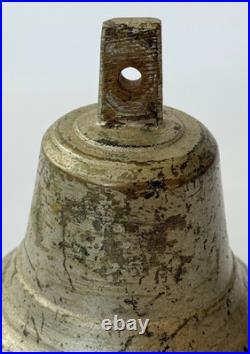 Antique 19th Century Bronze Bell Vintage Hand Bell 3.7/9.5cm 344g