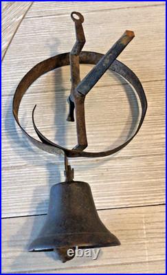 Antique 19th Century Servants / Store / Shop Front Door Brass Bell
