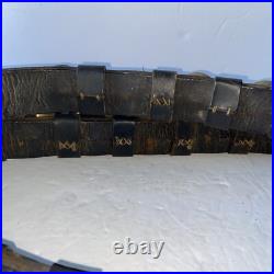 Antique 29 Graduated Sleigh Harness Bells on Original 85 Long Leather Strap