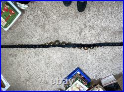 Antique 32 Horse Sleigh Bells Leather strap Brass Heavy Some Numbered Nice Sound