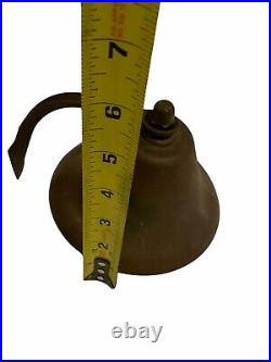 Antique 6 Perko Brass/Bronze Maratime Fog Bell Ship Nice Patina Vintage