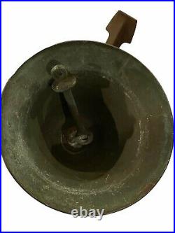 Antique 6 Perko Brass/Bronze Maratime Fog Bell Ship Nice Patina Vintage