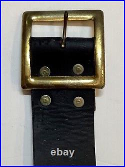 Antique 71 Inch Graduated Size Sleiigh Bells 15 Petal Bells Leather Brass