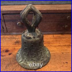 Antique 7 Bronze Spanish Colonial Mission Bell Church Bell 1818 Mexico