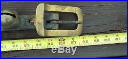 Antique 97.5 LEATHER STRAP 30 Brass Graduated Numbered HORSE SLEIGH BELLS